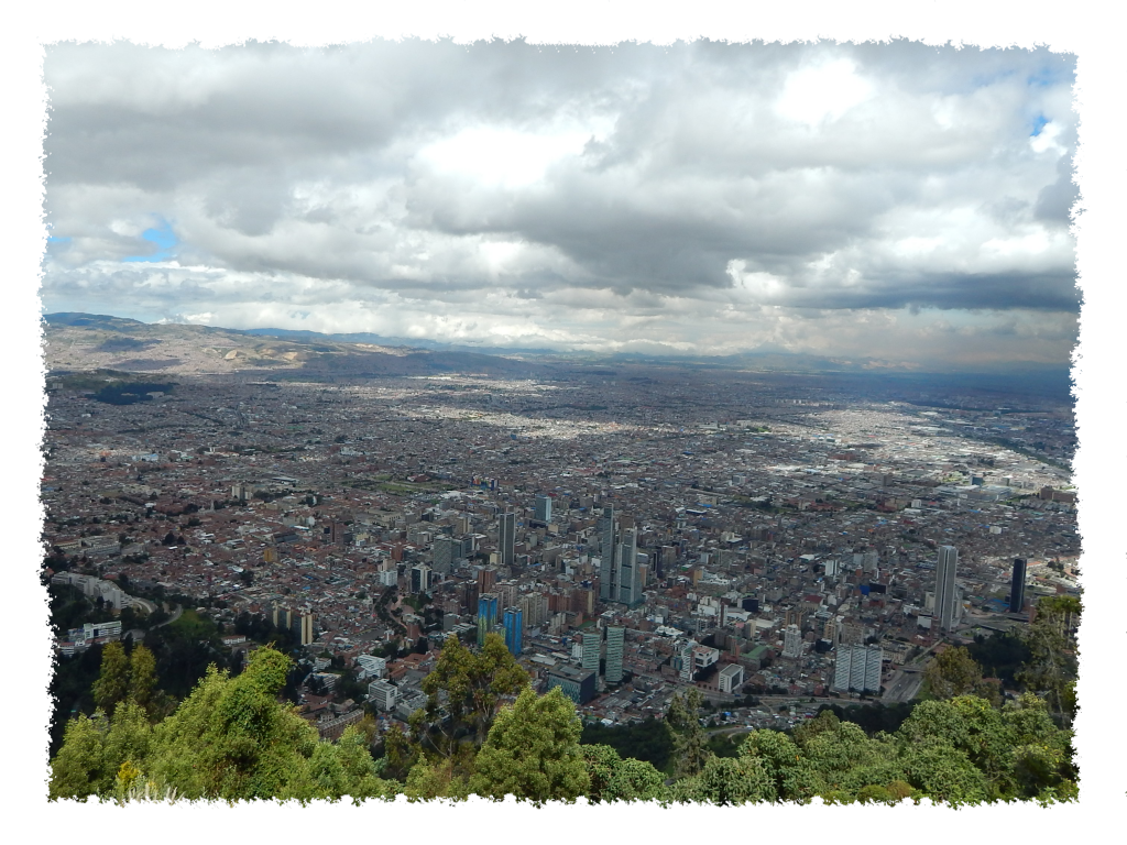 Blick vom Monserrate auf Bogotá