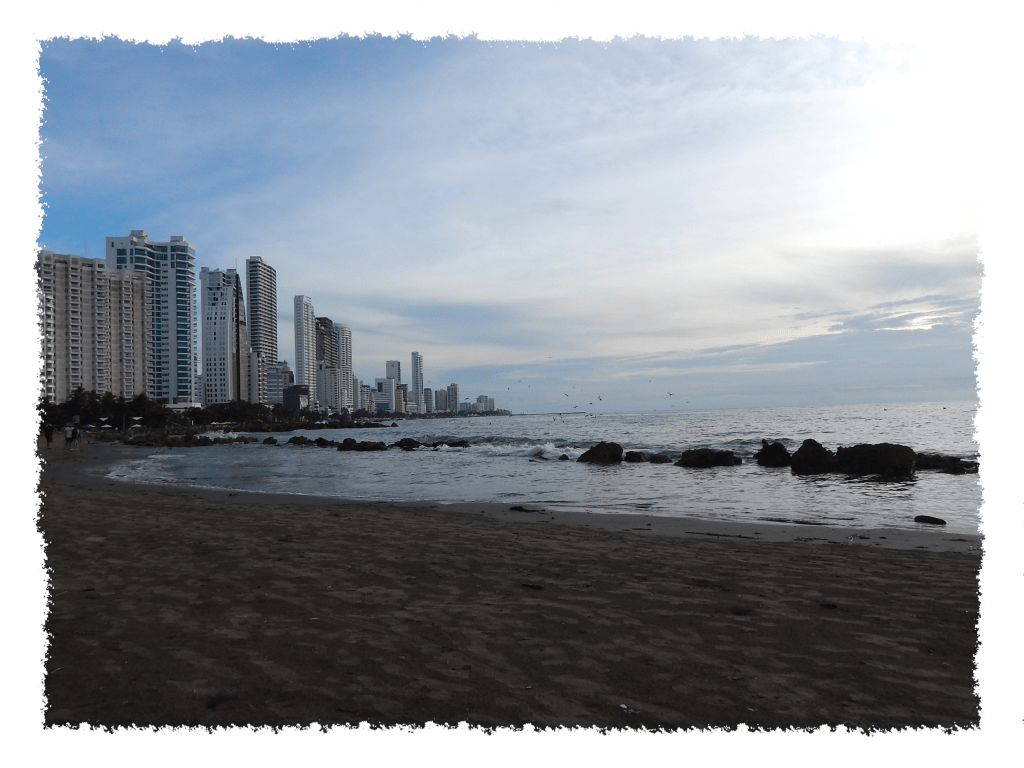 Strand von Bocagrande in Cartagena