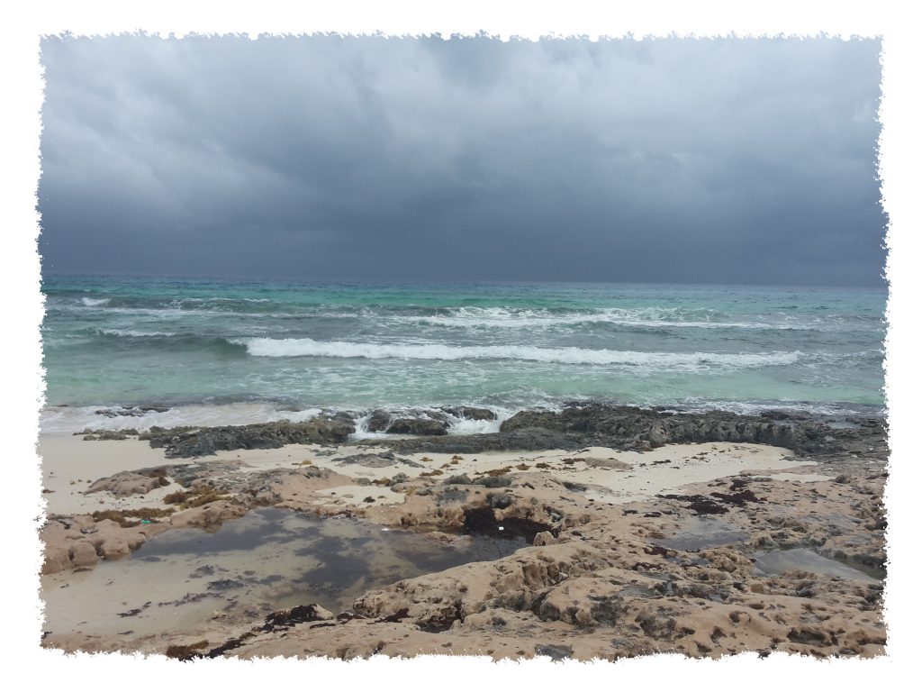 Wellen in Cozumel, Mexiko