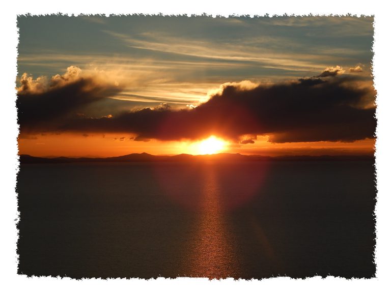 Sonnenuntergang in Copacabana