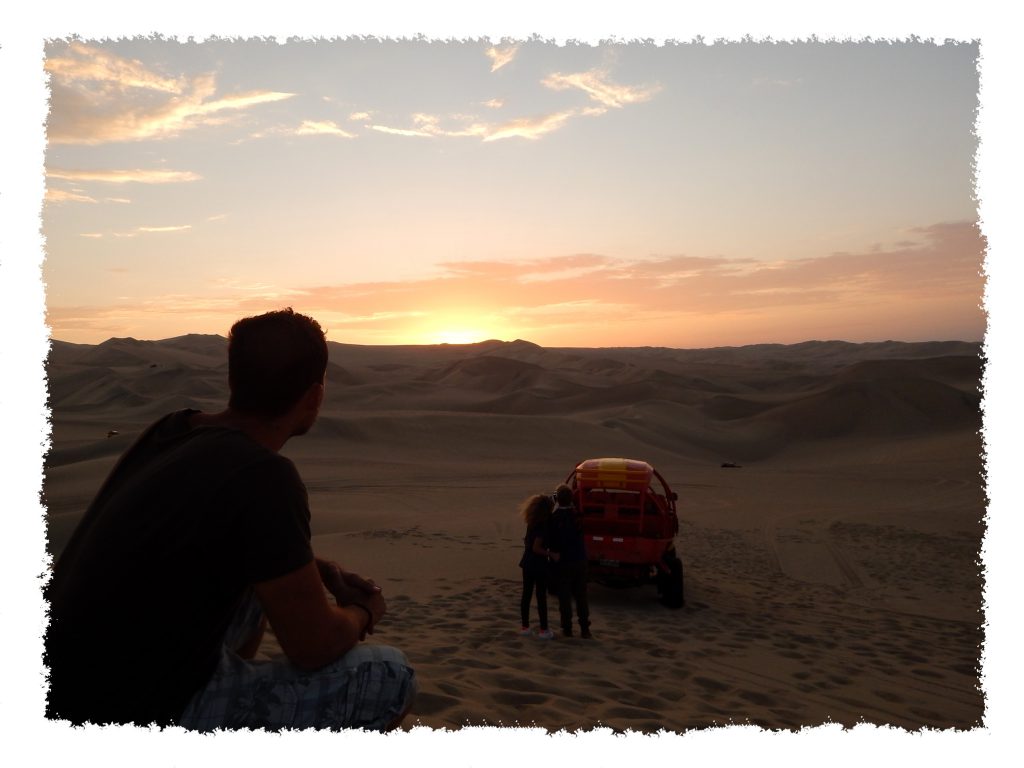 Paracas Sonnenuntergang in Huacachina