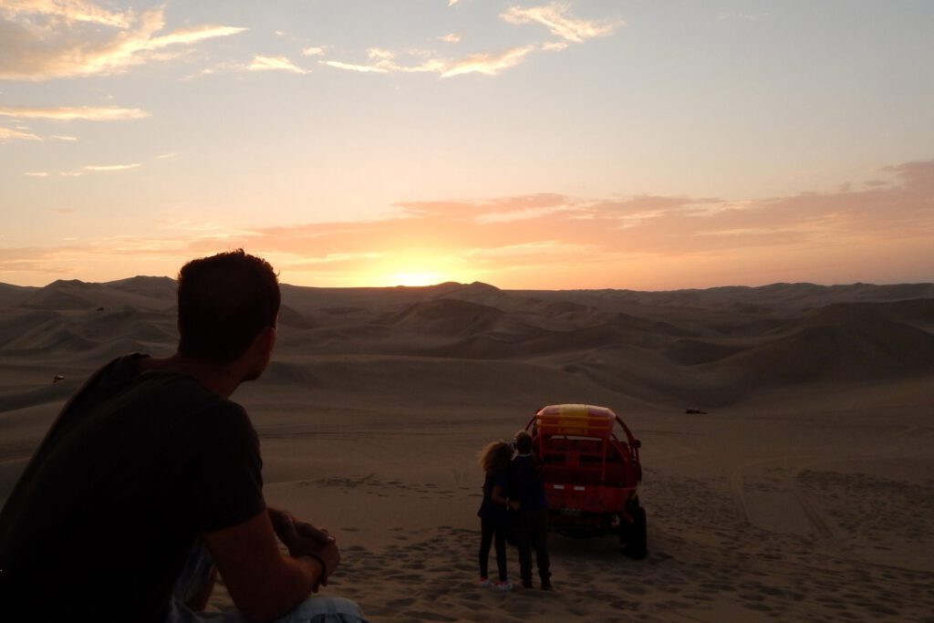 Paracas Sonnenuntergang in Huacachina