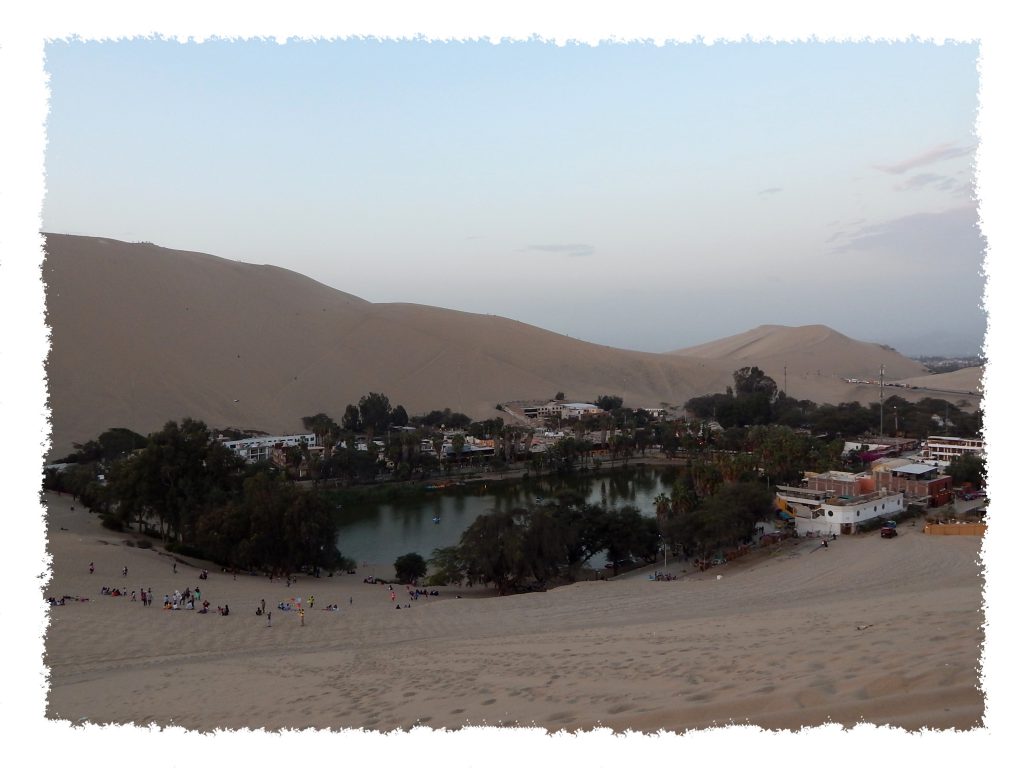 Paracas Oase Huacachina von oben