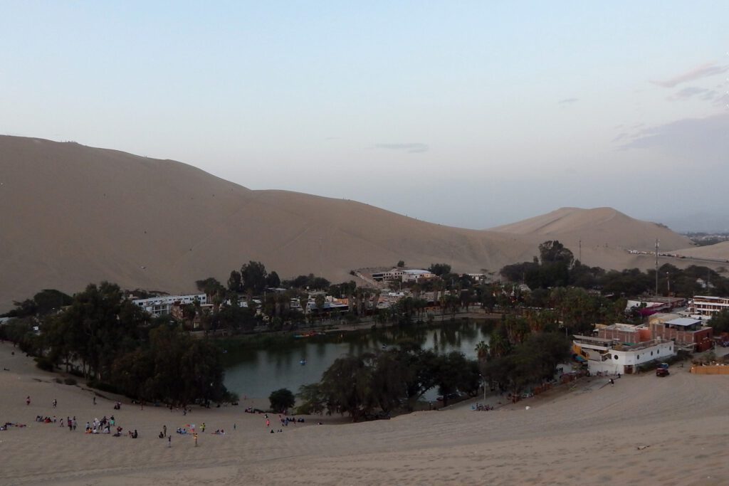 Paracas Oase Huacachina von oben