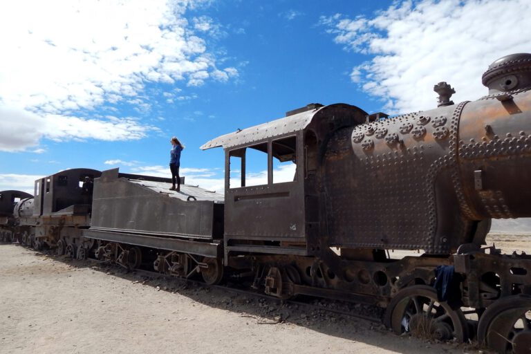Eisenbahnfriedhof am Salar de Uyuni