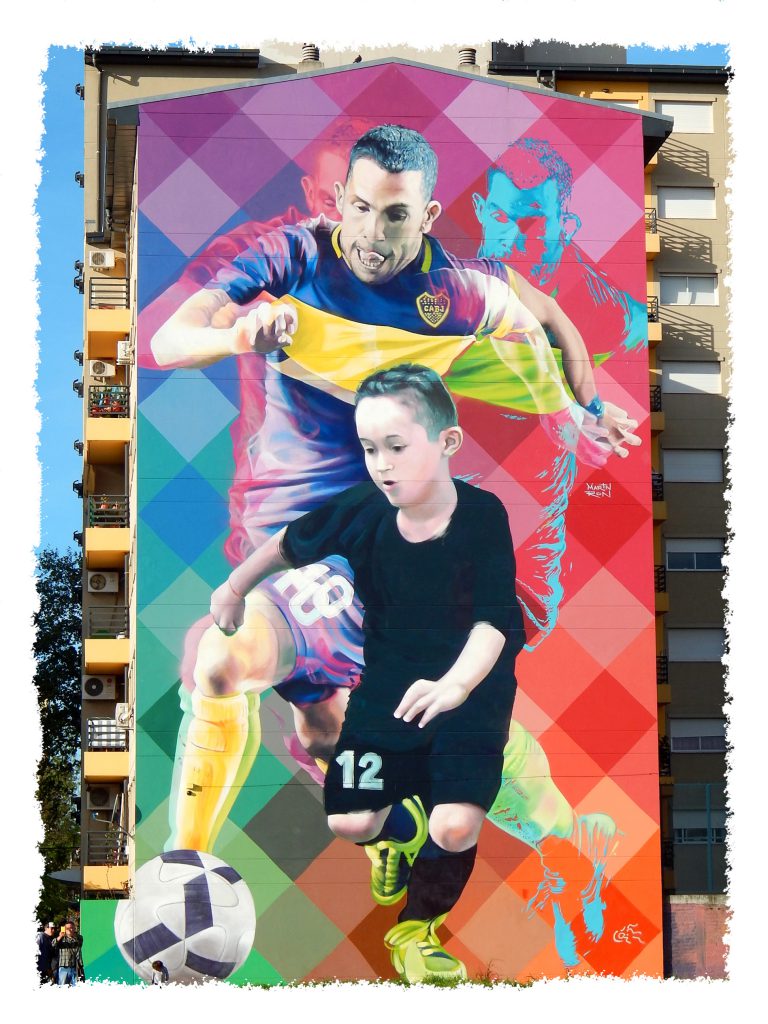 Carlos Tevez Graffiti in Buenos Aires