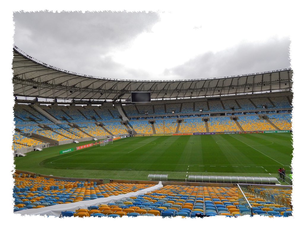 Leeres Maracana Stadion in Rio de Janeiro