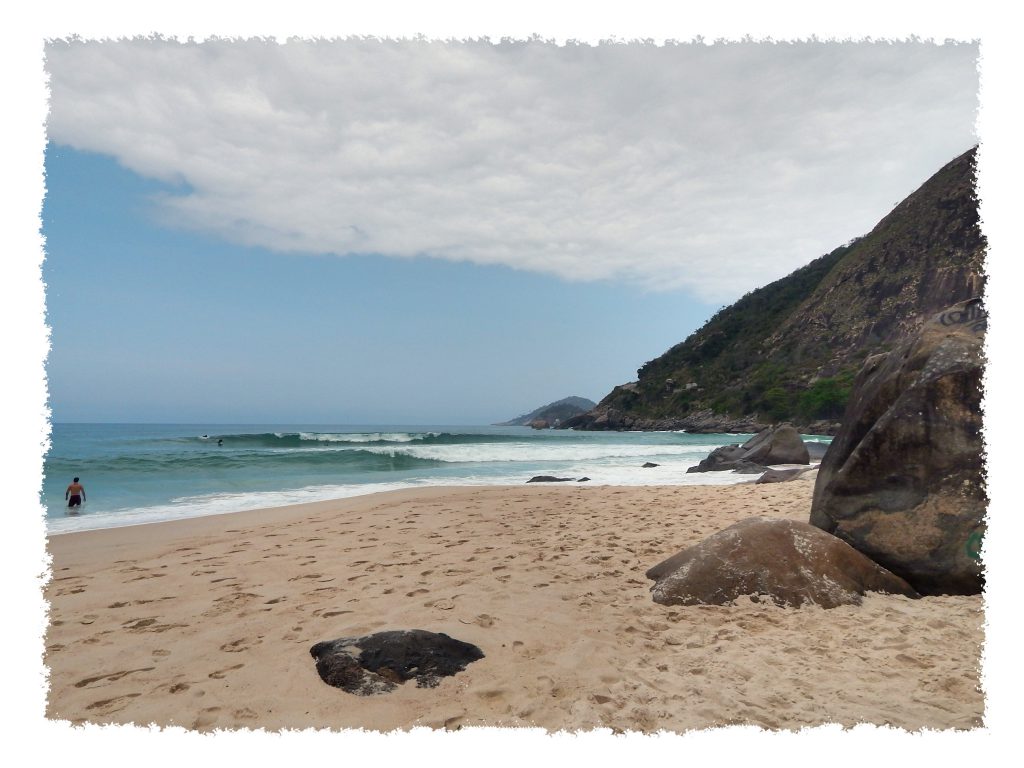 Blick von Prainha auf den Atlanktik nahe Rio de Janeiro