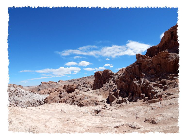 Landschaft im Valle de la Luna