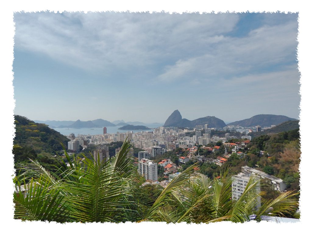 Ausblick aus Favela in Rio de Janeiro