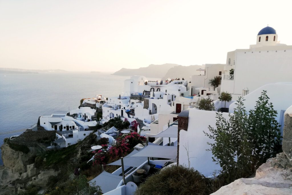 Ausblick auf Oia auf der Insel Santorini