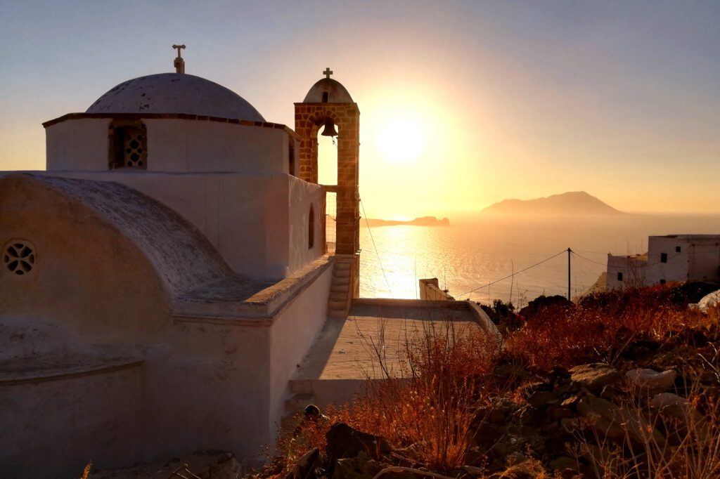 Sonnenuntergang in Plaka, Insel Milos